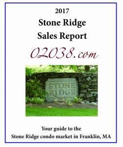 Stone Ridge Condos Franklin MA - sales report 2017 cover