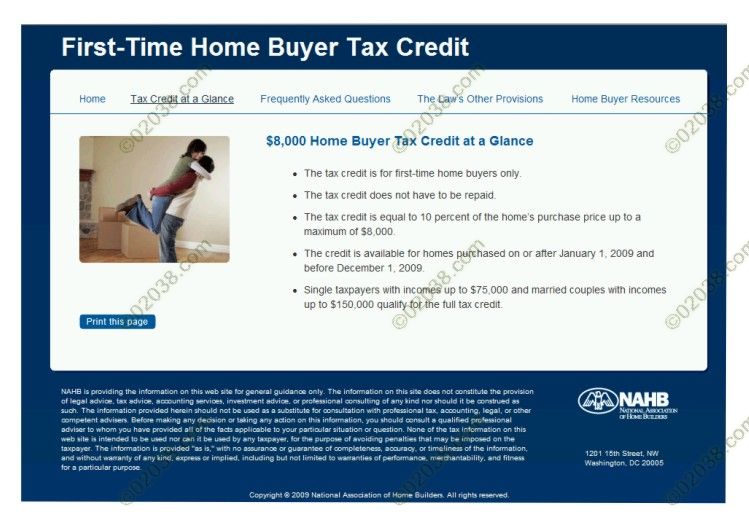 $8000 Tax Credit