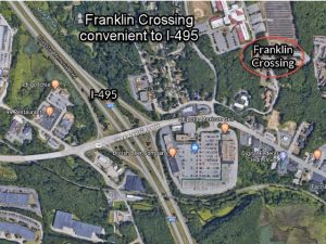 Franklin Crossing Condos Franklin MA location