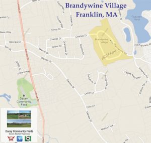 Brandywine Village Franklin MA map 1