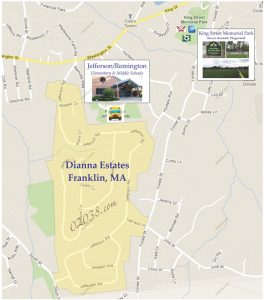 dianna estates franklin ma map
