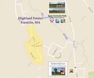 highland estates franklin ma map