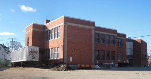 Horace Mann Square Franklin MA - town hall demolition 2