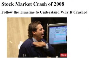 US stock market crash recession