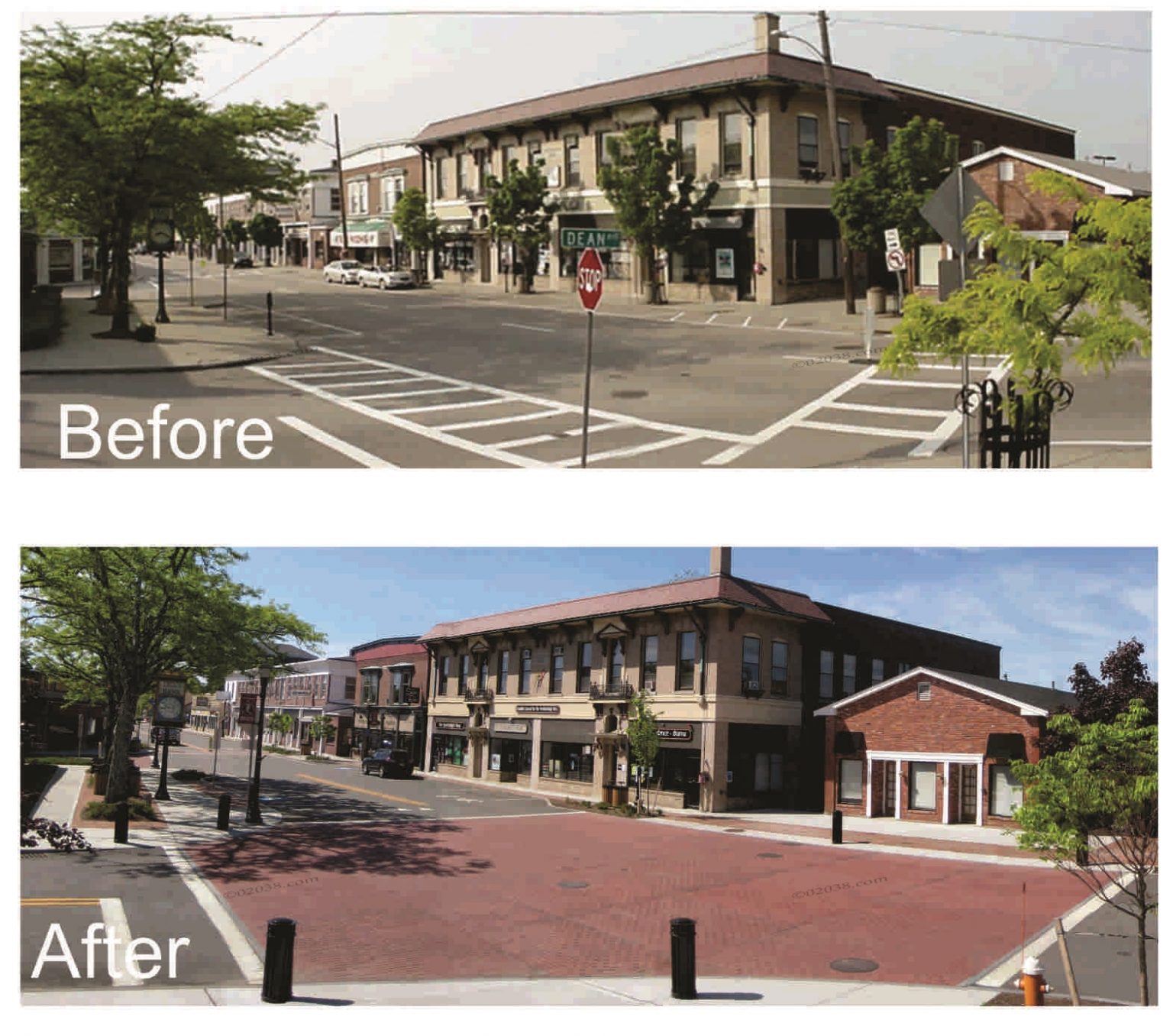 Downtown Franklin facelift's striking success in before and after ...