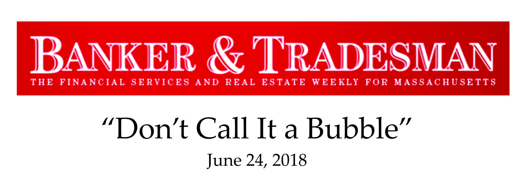 Boston Bubble real estate