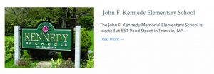 John F Kennedy Elementarty School Franklin MA