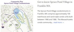 Spruce Pond Village Condos Franklin MA