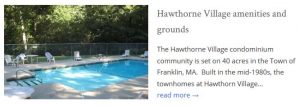 Hawthorne Village Condos Franklin MA