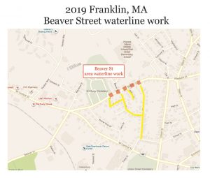 Franklin MA road work 2019