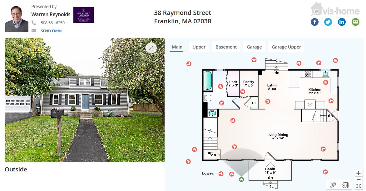 38 Raymond St Franklin MA floor plan