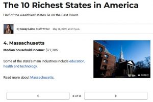 Massachusetts richest state
