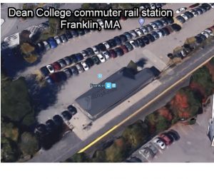 Dean College commuter rail station Franklin MA