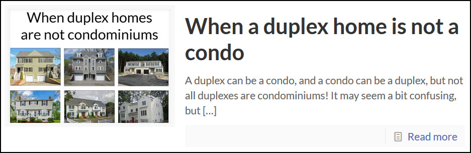 condo association duplex warren reynolds massachusetts